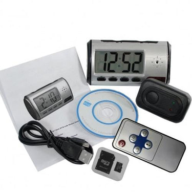 Defense Divas® Home Protection Spy Clock Digital Alarm Clock Hidden Camera Motion Detector 4GB DRV